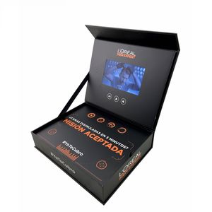 Promoción caliente Nueva invitación publicitaria Caja de video de regalo de marca con pantalla LCD Diseño de papel de estilo musical elegante para regalos - Product Image 2