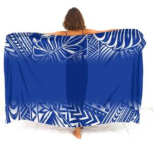 2025年新デザイン カスタム太平洋諸島スタイル ビーチサロング ハワイアンプリント ラヴァラヴァサロング 水着 ポリネシア女性用ショール スカーフ - Product Image 5