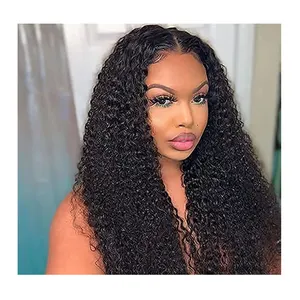 Cheap wholesale high-definition lace front wig, natural synthetic fiber HD hard mesh full lace wig suitable for black women