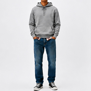 Prix de gros – Nouveau sweat à capuche décontracté en polaire vierge pour homme, personnalisable avec logo, à prix abordable - Product Image 5