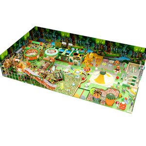 Aire de jeux à thème jungle et animaux, usine de jeux souples, équipement d'amusement intérieur pour enfants, salle de jeux personnalisée - Product Image 1