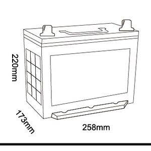 Buen rendimiento 75D26R <span class=keywords><strong>61Ah</strong></span> Jis Batería de <span class=keywords><strong>coche</strong></span> para camiones pesados - Product Image 2