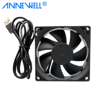 5v 80x80x25mm ventilateur USB PC châssis PC boîtier purificateur d'air amplificateur équipement d'alimentation ventilateur ventilateur de refroidissement d'air 24v 8025 DC 12v ventilateur