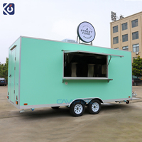 Camion de cuisine mobile, chariot de restauration portable, cuisine mobile pour pizzas et burgers, remorque de restauration entièrement équipée, remorque de restauration de rue