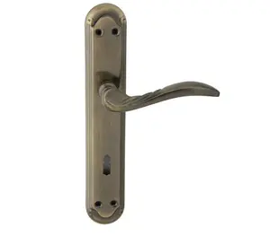 MVM Porland Classical Modern Aluminum Door lever Handle on plate for main door