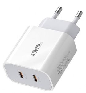 Dual <b>C</b> Fast <b>Charging</b> 20W <b>Charging</b> Head TYPE-<b>C</b> Charger 40W Dual PD Charger Mobile Phone <b>Charging</b> Head - Product Image 4