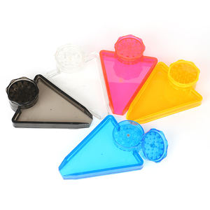 Molino de Tabaco Manual de Plástico con Forma de <span class=keywords><strong>Barco</strong></span> Simple de Gunter Wholesale con Bandeja de Almacenamiento y Carga Fácil - Product Image 4