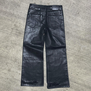 <span class=keywords><strong>Pantaloni</strong></span> Larghi Casual Streetwear Punk Hip Hop Personalizzati, Gamba Larga, Vestibilità Ampia, Gamba Dritta, in Ecopelle PU per <span class=keywords><strong>Uomo</strong></span> - Product Image 2