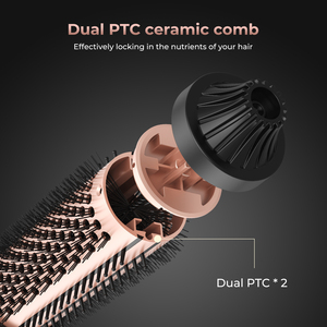 Brosse à cheveux double PTC à air chaud haute température avec affichage LED - Product Image 4