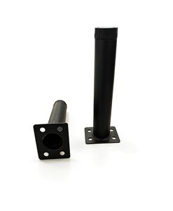 Pieds <span class=keywords><strong>de</strong></span> meubles en acier <span class=keywords><strong>noir</strong></span>, pieds <span class=keywords><strong>de</strong></span> support en métal avec trous <span class=keywords><strong>de</strong></span> vis et <span class=keywords><strong>plaque</strong></span> <span class=keywords><strong>de</strong></span> montage pour lit, armoire, canapé, table - Product Image 2