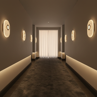 Applique murale LED dorée de style nordique avec télécommande pour salon, mur d'accentuation, chambre, balcon – Décoration artistique simple en acrylique