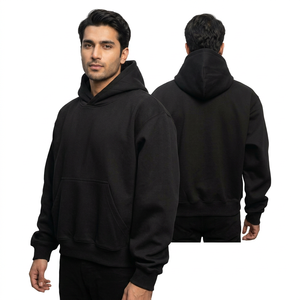 Blank Unisex 480 Grams Oversized <b>Drop</b> Shoulder Hoodie <b>Box</b> Fit Short Length with Printed Streetwear Design ODM Winter Supply - Product Image 1