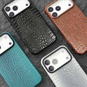 เคสหนังจระเข้แท้ L194 รุ่นหรูหรา พร้อมแม่เหล็ก สำหรับ iPhone 17 Pro Max  หนังแท้สำหรับนักธุรกิจ - Product Image 6