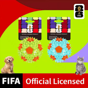 Giocattoli per Animali Domestici Ufficiali FIFA World Cup, Power <span class=keywords><strong>Spike</strong></span> <span class=keywords><strong>Ball</strong></span> Resistente ai Morsi, Giocattolo da Masticare per Cani in TPR Resistente, Giocattolo Squeaky per Cani FIFA - Product Image 1