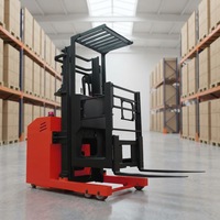 Chariot élévateur à palettes électrique Viwint Stand Lift 1000 kg, autoporteur, mini, en acier inoxydable, avec levée de 4500 mm