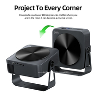 Projecteur LCD portable MINI LED 4K 1080P Android le plus récent avec WIFI 6 pour Netflix, correction automatique de la distorsion trapézoïdale, 750 lumens A005