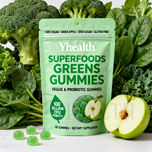 Gomitas de Espirulina Orgánica en Bolsas de Grado Alimenticio al por Mayor de Yhealth, Microalgas, Brócoli, Kale, Superalimento Verde - Product Image 2