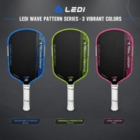Raquette de pickleball FiveK approuvée par l'USAPA, en fibre de carbone brute T700, noyau explosif en EPP pur de 16 mm, série à motif ondulé