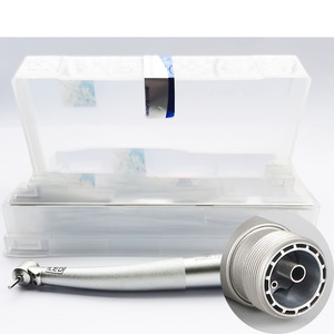 Dental Handpiece Air888 Small Head Dual Fiber Optic 2 Port 4 Pin Turbine Silver Metal CE Certified - Product Image 1