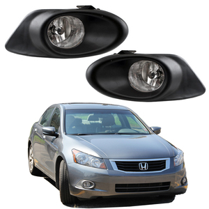 Rõ ràng Sương Mù Ánh sáng Kit đối với Honda Accord EX-L LX Sedan 2008 2009 2010 2011 foglight với chuyển đổi dây bóng đèn và đèn sương mù bezel - Product Image 1