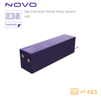NOVO E38 Moteur DC 5V avec batterie lithium rechargeable pour stores verticaux intelligents à nid d'abeille, contrôlés par Wi-Fi, pour salon et balcon
