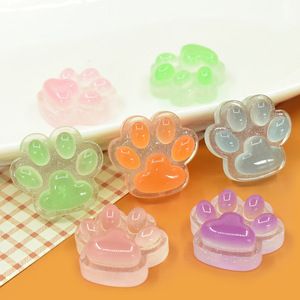 Mini-breloques en résine en forme de patte, miniatures de griffes à dos plat, accessoires d'artisanat pour la création de bijoux, pinces à cheveux, épingles à cheveux, coques de téléphone faites à la main - Product Image 2