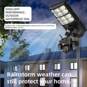 Caméra de surveillance solaire WiFi IP 4G étanche PTZ pour extérieur, vision nocturne, panoramique/inclinaison <span class=keywords><strong>360</strong></span>°, double objectif, audio bidirectionnel, carte mémoire Cloud 10x - Product Image 4