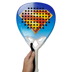 Raqueta <span class=keywords><strong>de</strong></span> Pádel Redonda, Servicio OEM/ODM, Gran Venta en <span class=keywords><strong>Amazon</strong></span>, Fibra <span class=keywords><strong>de</strong></span> Carbono 18k, Revestimiento <span class=keywords><strong>de</strong></span> Grano <span class=keywords><strong>de</strong></span> Arena, Altamente Duradera - Product Image 1