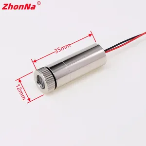 ZhonNa 650nm 5mW Kırmızı Nokta/Çizgi/Çapraz Lazer Modül Kafası Alüminyum Muhafaza Odaklama Halkası Çift Hat Çıkışlı <span class=keywords><strong>DC</strong></span> 3V-5V Yeni 3 Lazer - Product Image 1