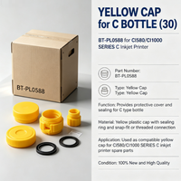 CAPUCHON JAUNE pour BOUTEILLE C (30) BT-PL0588 pour IMPRIMANTE À JET D'ENCRE SÉRIE CI580/CI1000