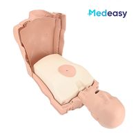 Mannequin de formation RCP Medeasy demi-corps avec retour audiovisuel de compression, mannequin adulte détachable avec sac pulmonaire