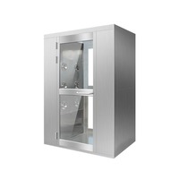 Douche d'air pour salle blanche en acier inoxydable SUS304, purification automatique de l'air et conception à flux d'air stable