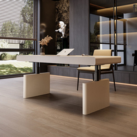 Bureau de travail ergonomique écologique, bureau réglable en hauteur, design minimaliste, bureaux de travail en bois massif