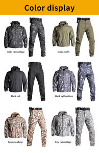 HAN WILD TAD-chaqueta táctica para hombre, chaqueta de concha suave, traje de camuflaje, abrigos de piel de tiburón + Pantalones - Product Image 4