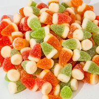 Fabrieksdirect Blokvormige Zoete Gecoate Bullet Gummy Candy Echte Fruitsuiker Bulk OEM Private Label Groothandel Exporteur