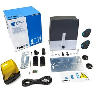 24V 8 k01ms-019 Kit di automazione cancello scorrevole di Design moderno per alberghi e ville per cancelli fino a 10m e capacità di 400kg - Product Image 1