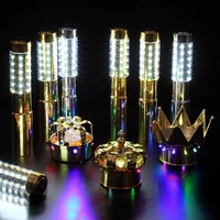 Bâton lumineux LED RGB personnalisé avec logo, durable, pour service VIP, bar lumineux rythmique, activé par le son, alimenté par USB, lampe d'ambiance