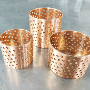 Douille de roulement en bronze enveloppée pour charge lourde avec manchon coulissant fendu et bride pour machines agricoles et forestières - Product Image 4