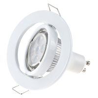 Perlengkapan Lampu Downlight Tersembunyi Cincin Tunggal Putih Buatan China 2019, Rumah Lampu Logam Mr16 Gu10