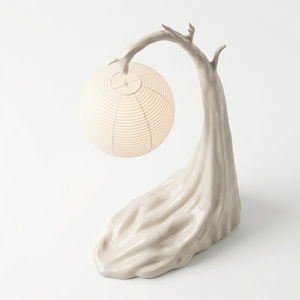 Tree <b>Branch</b> Sculpture Floor Lamp, Wabi Sabi Standing Lamp, Rice Paper Lantern Shade Decor <b>Light</b> for Living Room Tea Room - Product Image 4