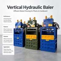 Machine à balles pour bouteilles PET OEM, machine à balles pour déchets plastiques, compresseur à balles pour plastique pour usine d'emballage