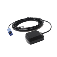 Antena GPS GNSS para Coche de Alta Ganancia 28dbi, Activa, Omnidireccional, Impermeable, con Montaje de Tornillo, para Exteriores, con Antena GPS GSM Integrada y Ranura para Tarjeta SIM