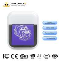 Mini imprimante thermique multifonction 2 en 1 pour étiquettes, autocollants, pochoirs de tatouage, imprimante Bluetooth portable pour salon de tatouage/artistes