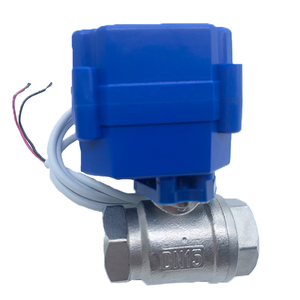 Produttore in acciaio inox motorizzato valvola a sfera 1/<span class=keywords><strong>2</strong></span> "<span class=keywords><strong>3</strong></span>/4" 1 "pollice DC12V DC24V Mini attuatore elettrico a <span class=keywords><strong>2</strong></span> vie valvola a sfera elettrica - Product Image 2