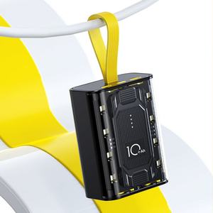 Petites batteries externes avec lumière, grande capacité 10000mAh 20000mAh, double USB, charge rapide, batteries externes pour la charge en extérieur - Product Image 4