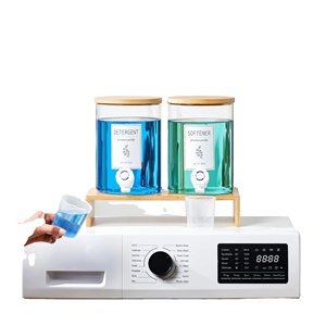 Nuovi Arrivi BSCI 2025: Dispenser Ricaricabile per Detersivo in Bambù per Casa - Product Image 1