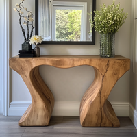 Table console en bois au design moderne pour le salon, meubles de luxe, tables consoles
