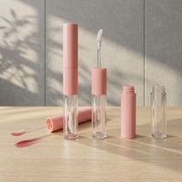 Emballages personnalisés par le fabricant, tubes vides pour gloss à lèvres double embout, baume à lèvres, huile à lèvres, gloss brillant ; emballage en plastique en option