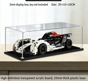 Vitrina de Acrílico Personalizada para 42137 para Coche de Carreras Eléctrico 99X con Capas Transparentes Antipolvo de 3mm/2mm - Product Image 4