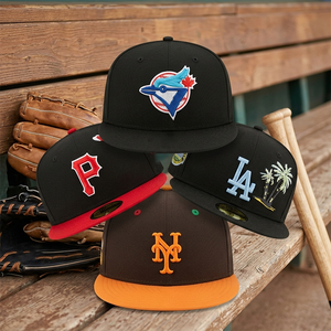 Gorras Personalizadas con Bordado 3D de Alta Calidad, Gorras New Era, Gorras Snapback con Visera Plana, Gorras Americanas Ajustadas para Equipos - Product Image 4